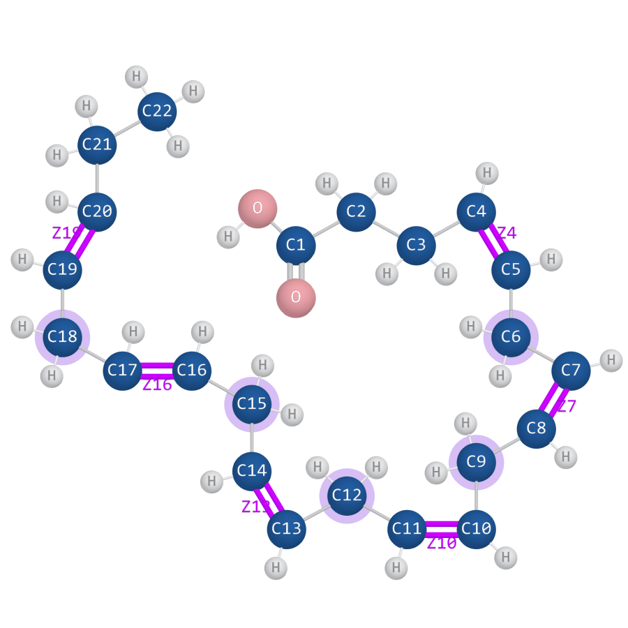 FattyModel2D — 2D structure renderer